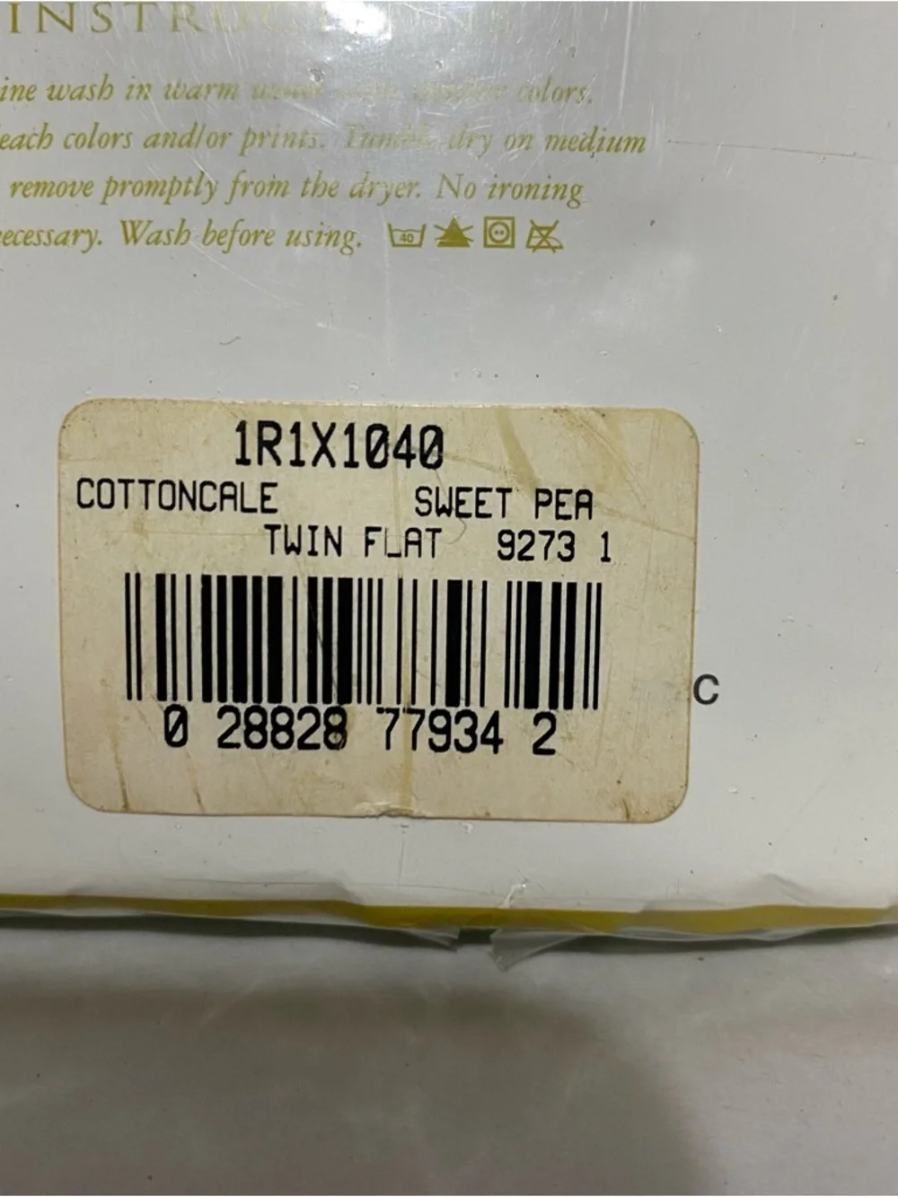 Select Edition Twin Flat Sheet Sweet Pea Color 180 Count NIP